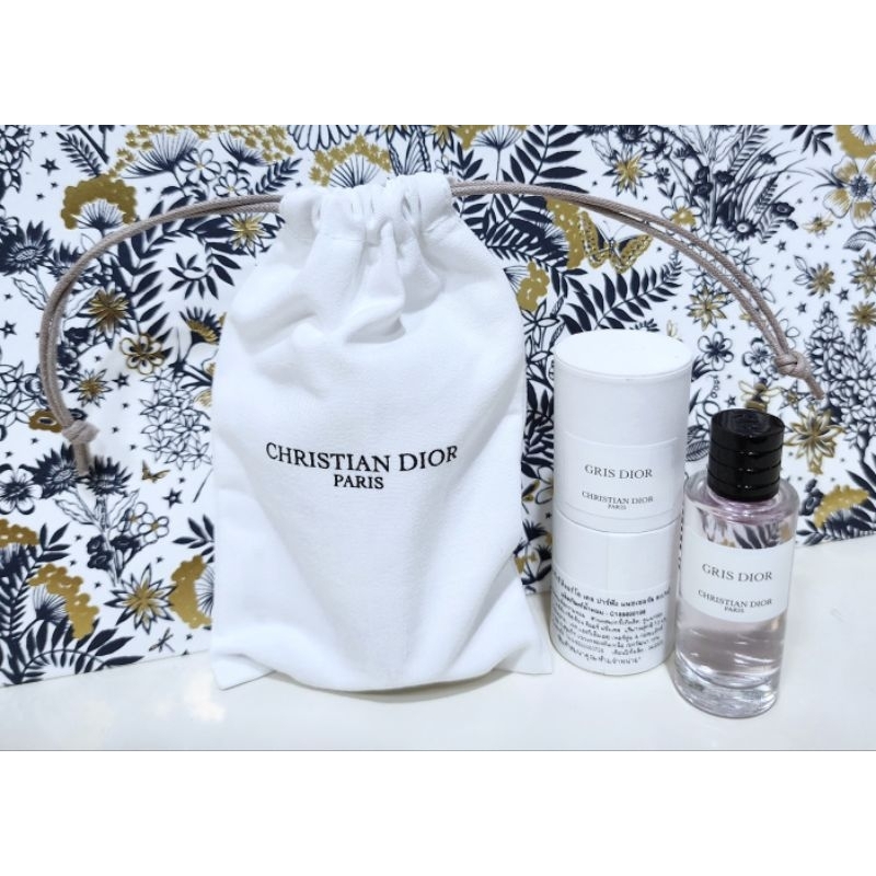 น้ำหอมดิออร์ กรี ดิออร์ พร้อมถุงผ้า Christian Dior หูรูด แท้💯%Dior GRIS DIOR Christian Dior Paris 7.
