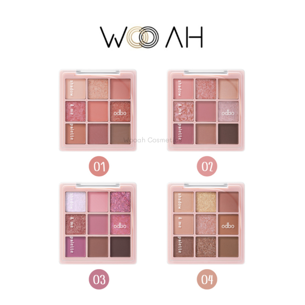ODBO Shadow&Me Palette โอดีบีโอ แชโดว์ แอนด์ มี พาเลท OD2014 พาเลทอายแชโดว์ 9 เฉดสี