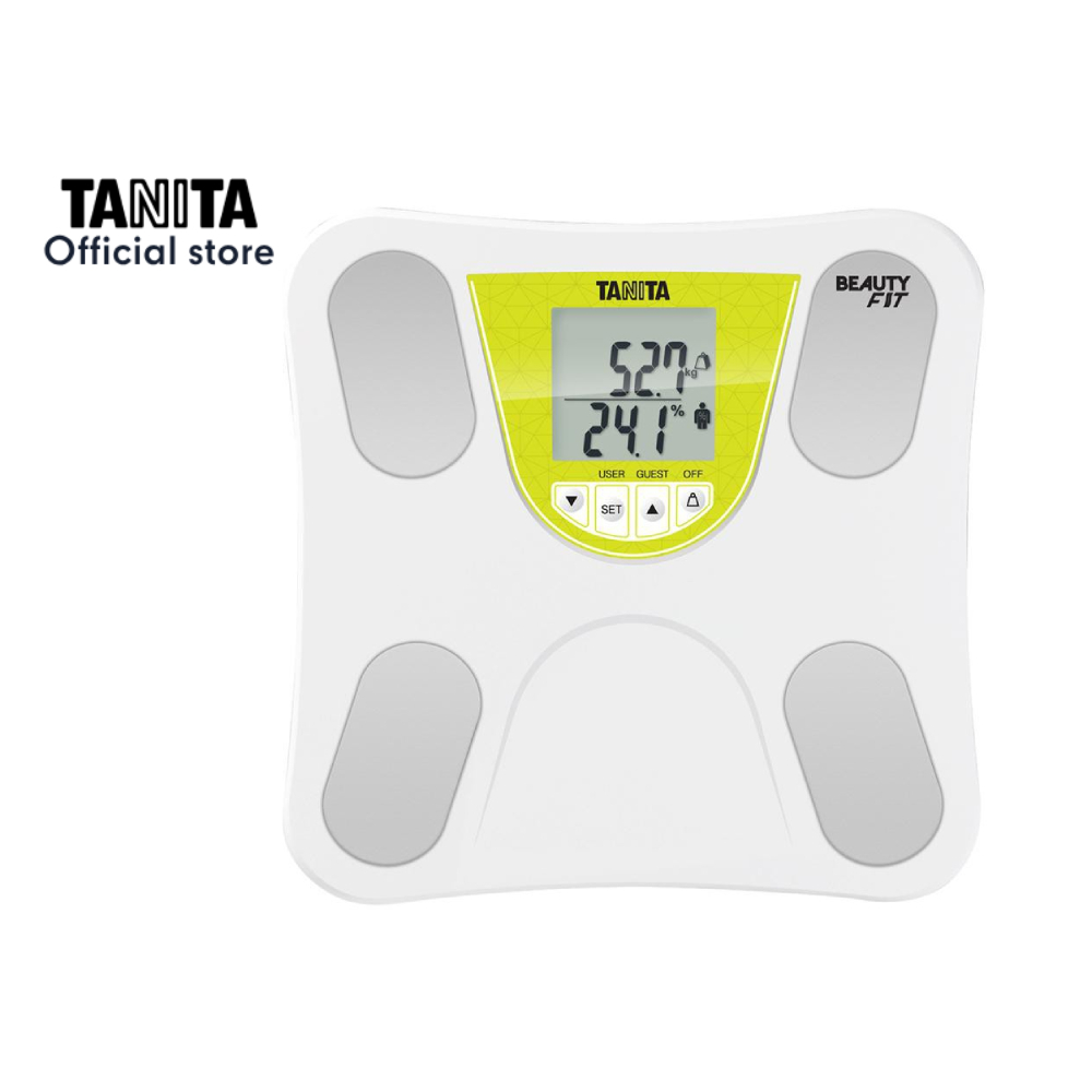 TANITA เครื่องวัดองค์ประกอบในร่างกายแบบดิจิทัล รุ่น Beauty Fit BC-G12 สีขาว