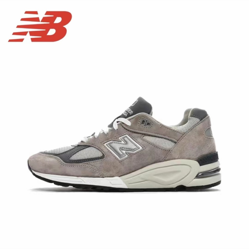 ของแท้ 100%New Balance NB 990 V2 GR2 Running shoes gray