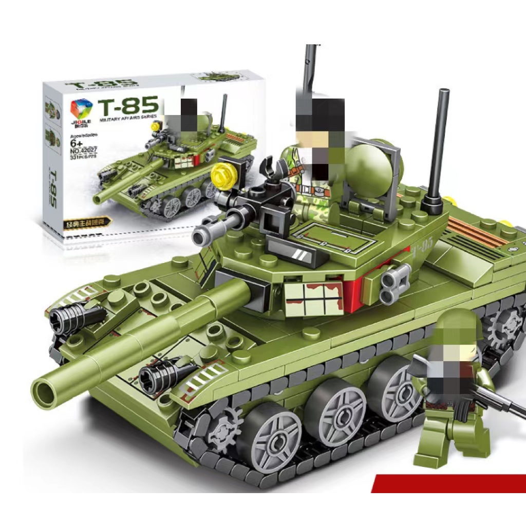 BLOCK บล็อกอาคาร รถถังทหาร T85   324ชิ้น