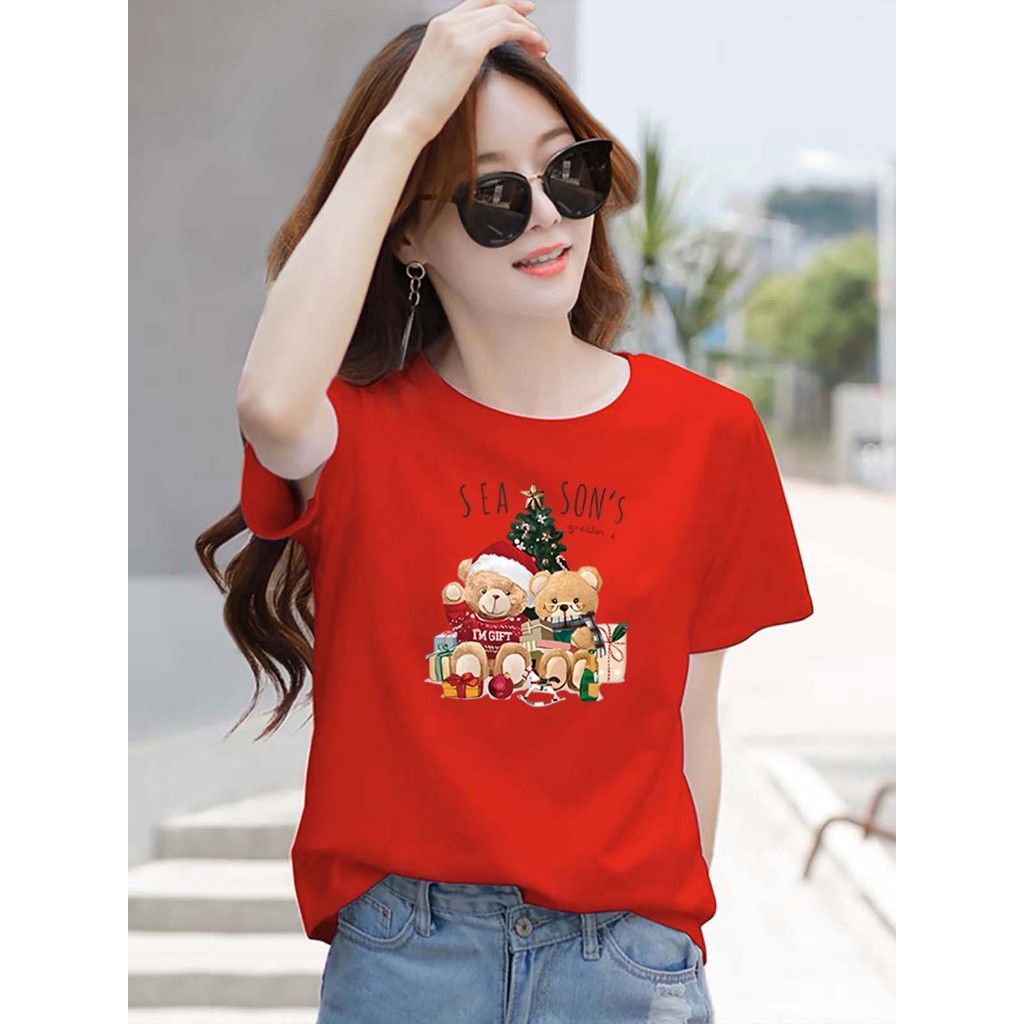 BK-712-SHORT เสื้อยืดแขนสั้นพร้อมส่ง 10สี ลายการ์ตูน ขายดีตามเทรนด์ ลายน่ารัก สีสันสดในน่ารัก ใส่ได้ทั้งหญิงและชาย