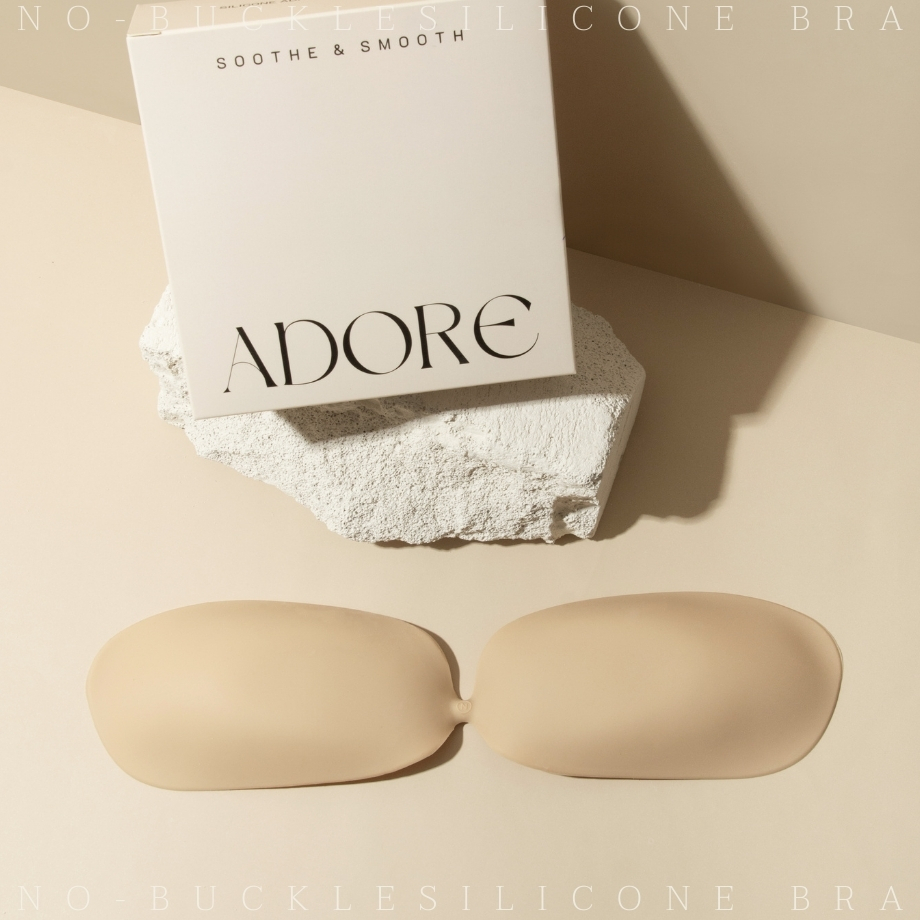 บราซิลิโคนไร้ตะขอบเนื้อแมท บราซิลิโคนไร้ขอบ บราซิลิโคนเกรดพรีเมี่ยม ADORE No-buckle silicone bra
