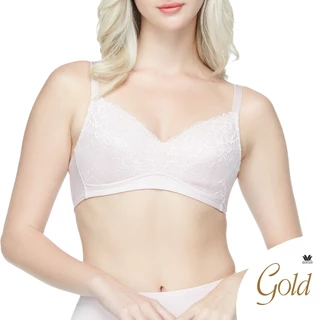 Wacoal Gold บราเพื่อสุขภาพแบบไร้โครง ไม่เสริมฟองน้ำ รุ่น WO1542 สีชมพู (WR)