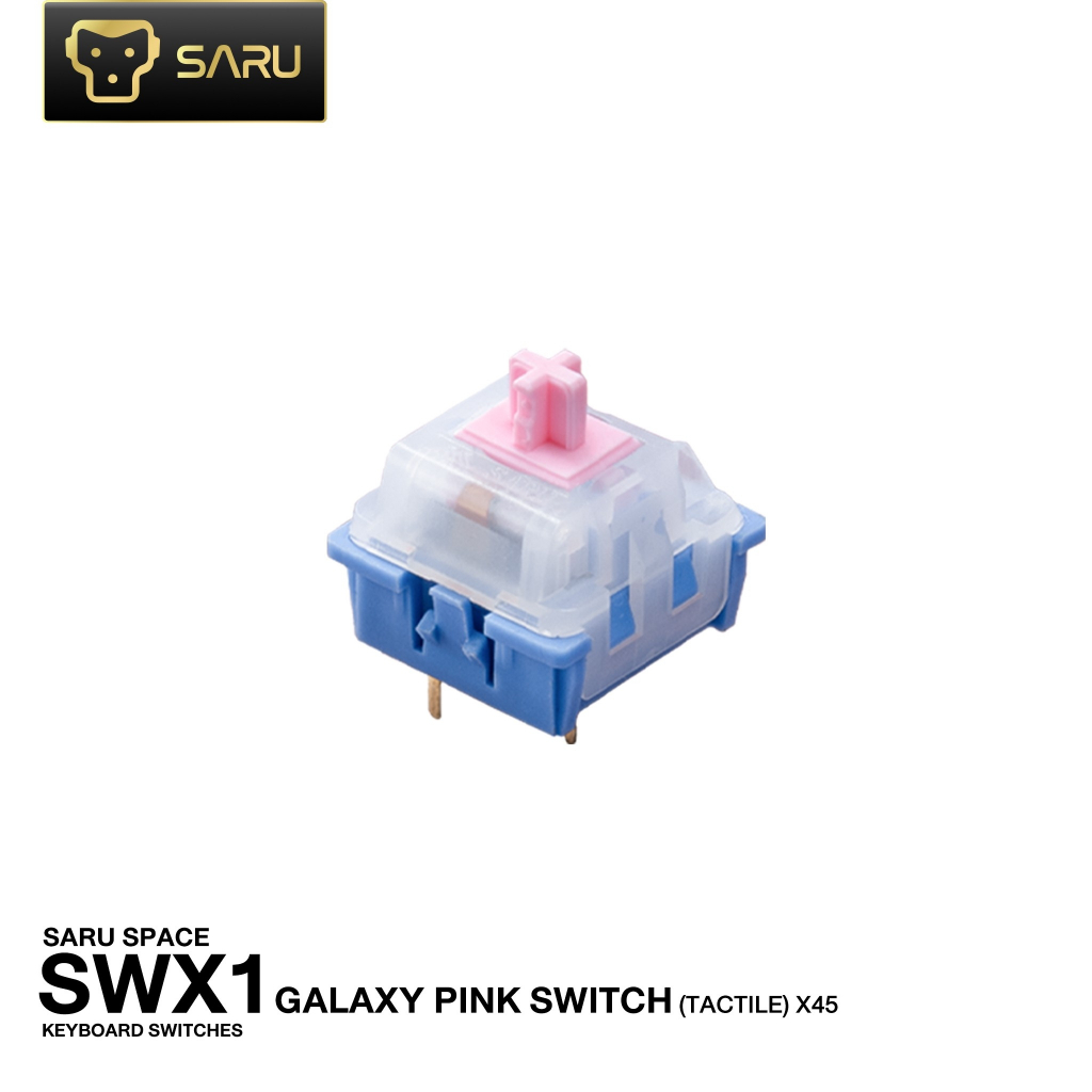 [รับประกัน 15 วัน] EGA SARU Switch Lunar Yellow (Linear )  Galaxy Pink (Tactile) สวิตช์ 3 pin ใส่กับคีย์บอร์ดแมคคานิคอล
