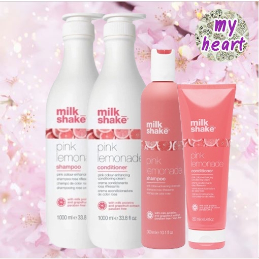Milk Shake Pink Lemonade Shampoo/Conditioner สำหรับผมสีบลอนด์และผมไฮไลท์ที่ให้สัมผัสสีชมพู