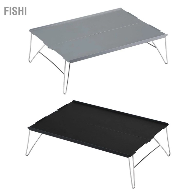 พร้อมส่ง โต๊ะเล็กแคมป์ปิ้งแบบอลูมิเนียมสำหรับ เดินป่า น้ำหนักเบา Mini Aluminum Folding Table