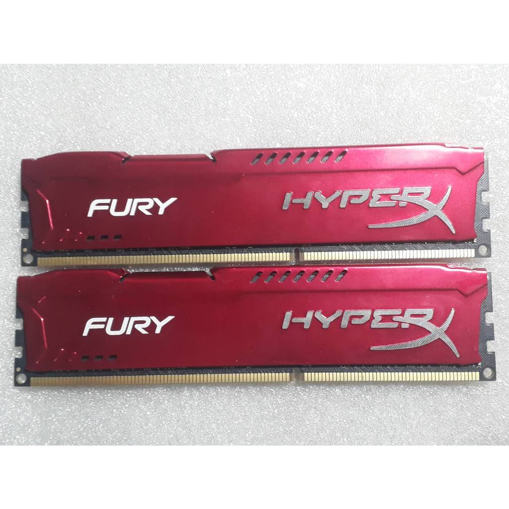 RAM Kingston Hyper-X FURY DDR3-Bus1600-8G (4G+4G) รวม 2 แถว ซิงค์สีแดง