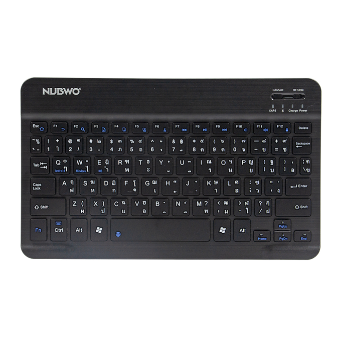 NUBWO BLUETOOTH KEYBOARD (คีย์บอร์ดบลูทูธ) PROMISE NKB-100 (BLACK) (EN/TH)