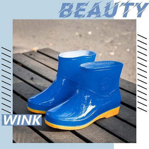 LHSunshine พร้อมส่งทั่วไทย รองเท้าบูทกันฝน บูทยางพื้นหนากันลื่นข้อสั้นสวมใสสบาย มีไซซ์ใหญ่ใส่ได้ทั้งชายและหญิง