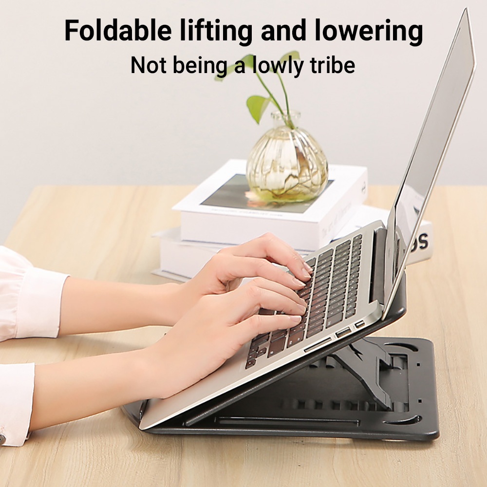 ที่วางโน๊ตบุ๊ค ที่ยึดคอมพิวเตอร์ ไอแพด โทรศัพท์ Portable Folding Stand Laptop Table ปรับความสูงได้