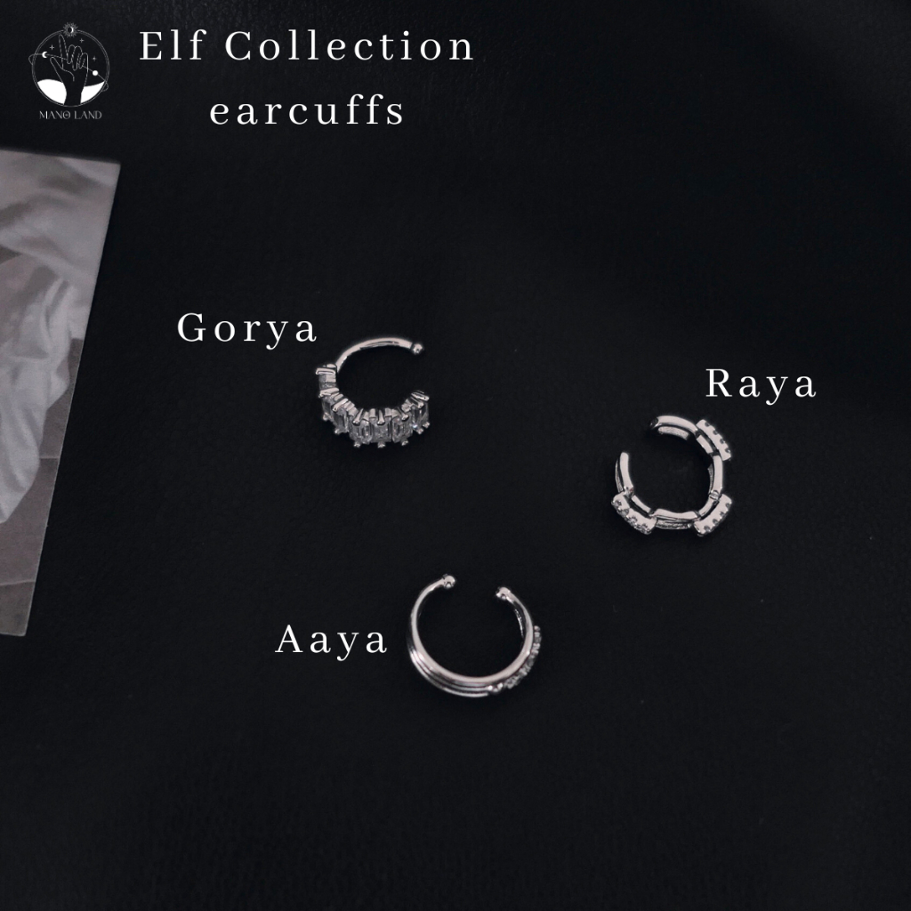 MNL ต่างหูเกาะหู Gorya พลังความเชื่อของเหล่าเอลฟ์ เกี่ยวใบหู earcuff แบบห่วง เครื่องประดับแฟชั่นเงินแท้ สไตล์เท่ๆ เกาหลี ราคา ถูกที่สุด ดีลบีเคเค แกลเลอรีภาพที่ 4