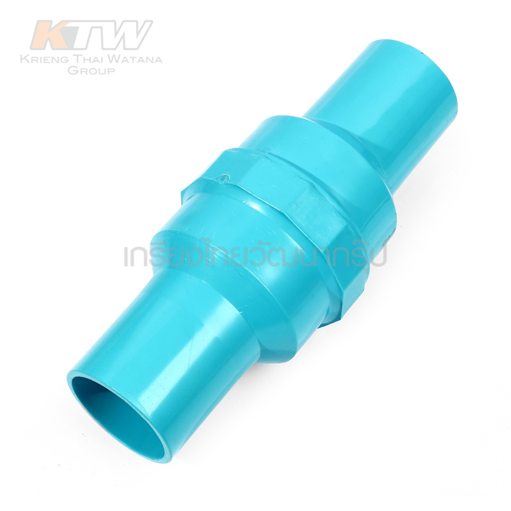 เช็ควาล์วสวมท่อลิ้นน้ำไทย 2 นิ้ว เรดแฮนด์ (REDHAND) PVC สีฟ้า