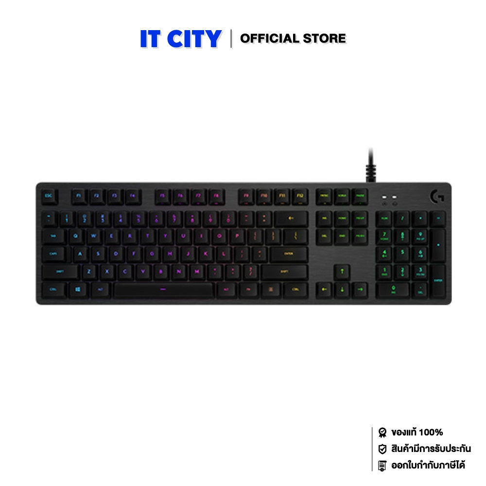 LOGITECH GAMING KEYBOARD G512 CARBON RGB GX-TACTILE (2Y) (GMK-000420)