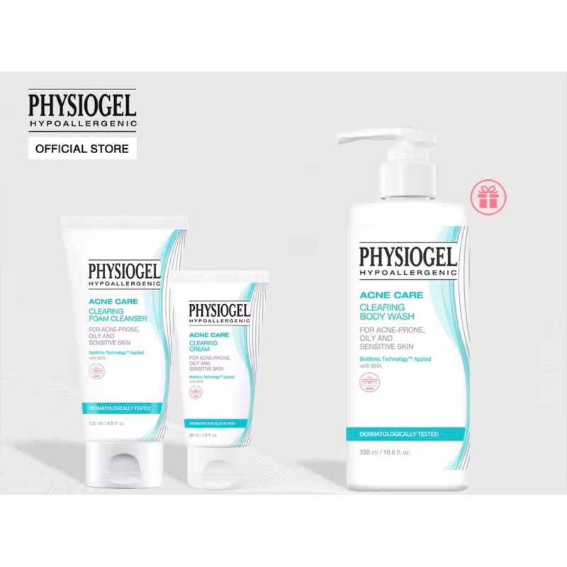 Physiogel acne care body wash / foam cleanser / Toner 200 ml