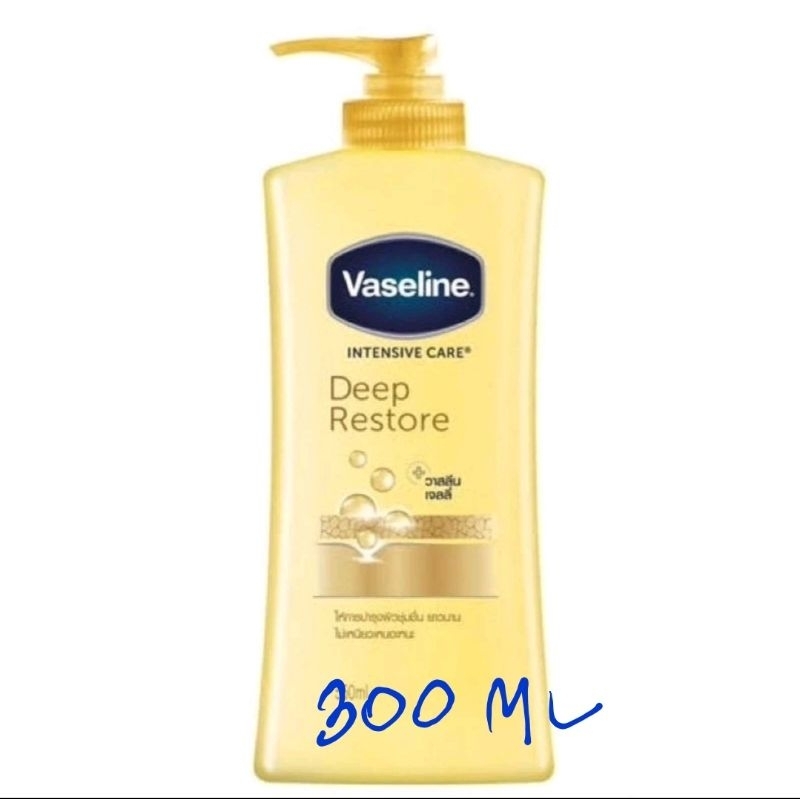 Vaseline Intensive Care Deep Restore Body Lotion 480Ml. วาสลีนโลชั่นบำรุงผิวกายอินเทนซีฟแคร์ดีพรีสโตร์ 480มล.