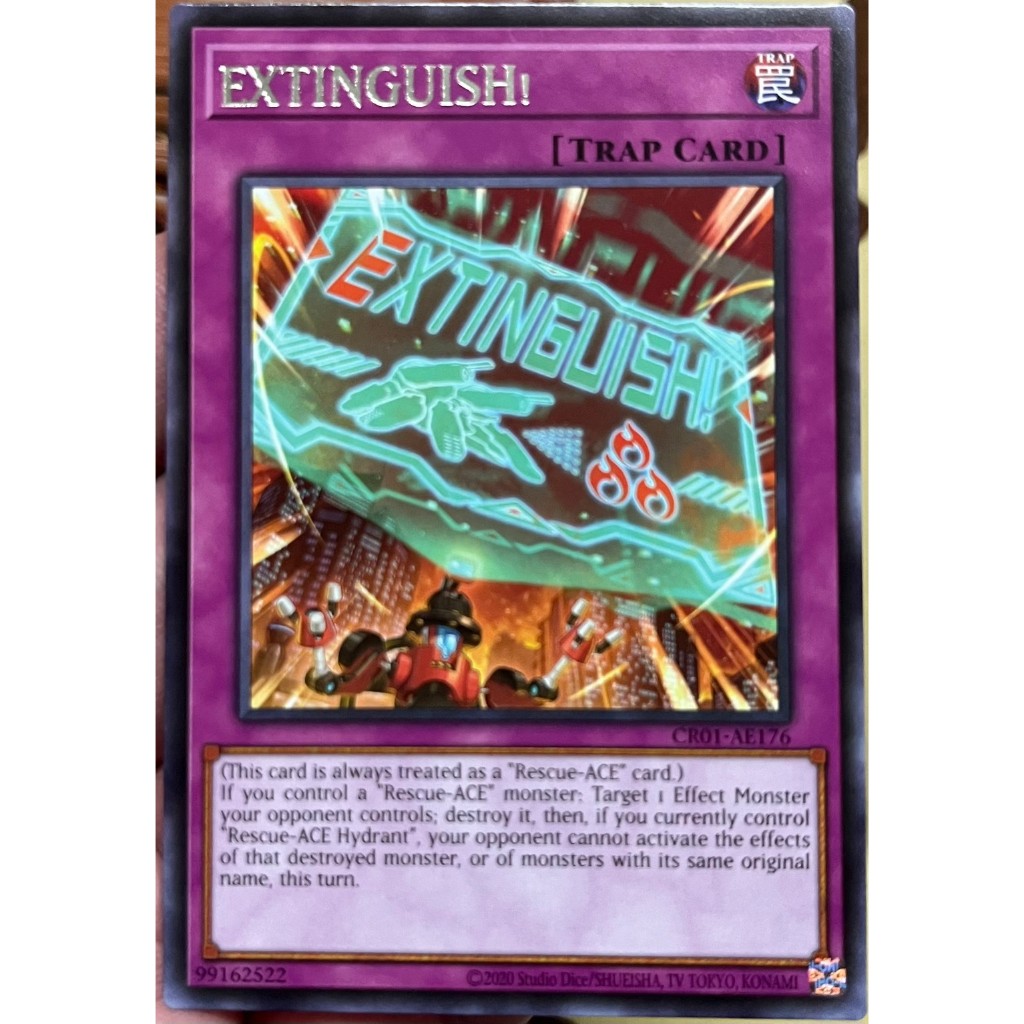 Yugioh Asia-Eng [CR01-AE176] EXTINGUISH! (Rare) การ์ดยูกิแท้ถูกลิขสิทธิ์