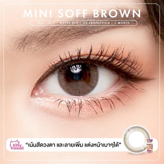 🔥คอนแทคเลนส์✨ขนาดมินิ✨Brown/Gray/Black ✨Mini soff (kittykawaii)