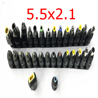 หัวแปลงพลังงานอเนกประสงค์ DC Power 5.5x2.1mm แจ็คถึง 28 ปลั๊กไฟอะแดปเตอร์สำหรับโน้ตบุ๊คแล็ปท็อป