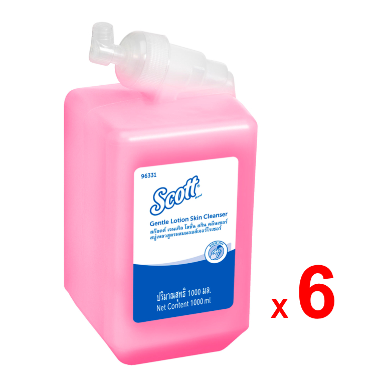 SCOTT สบู่เหลวล้างมือ สก๊อตต์ เจนทัล โลชั่น สกิน คลีนเซอร์ รหัสสินค้า 96331 สินค้าคิมเบอร์ลี่ย์-คล๊าค โปรเฟสชั่นแนล 6 ขว