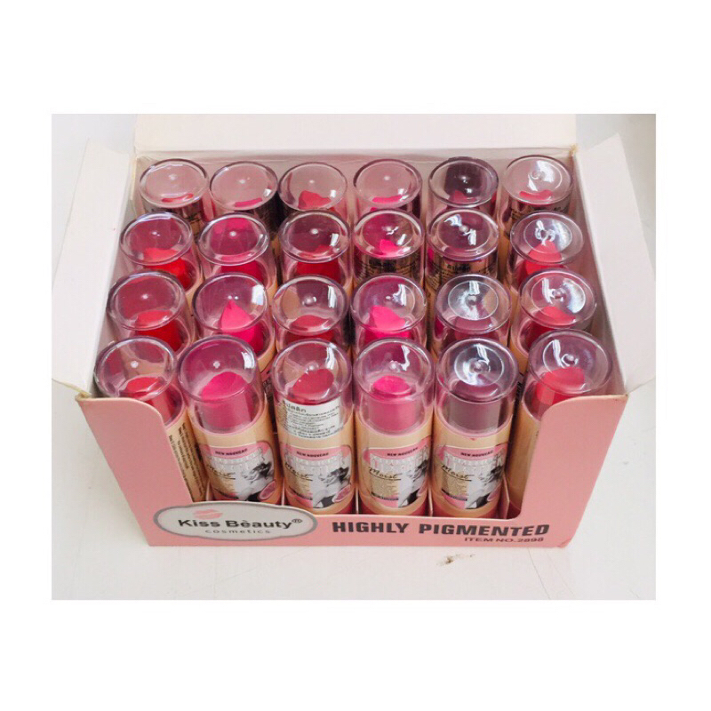 [แพ็ค 24 แท่ง] Kiss Beauty โปรเฟชชั่นนัล ลิปสติก มอยส์