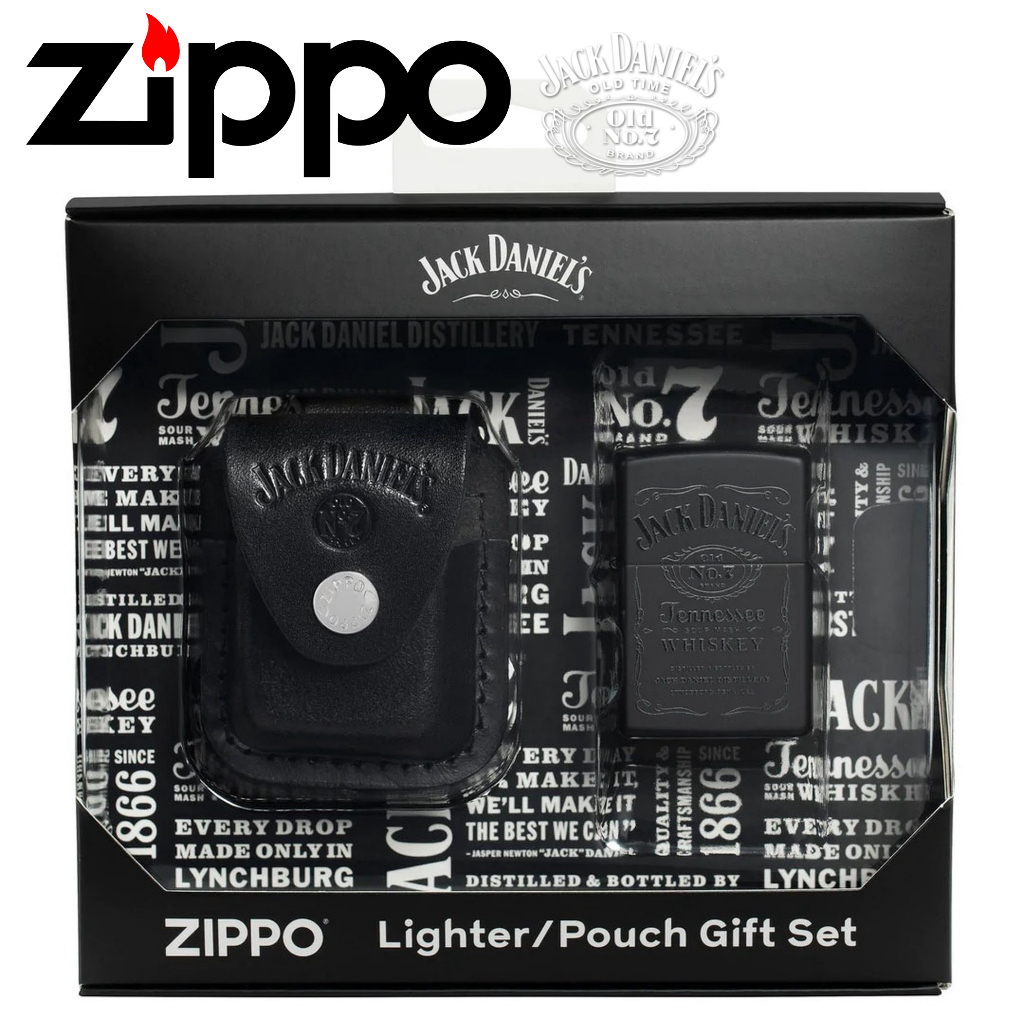 Zippo Jack Daniel's WPL and Pouch Gift Set, 100% ZIPPO Original from USA, new and unfired. Year 2023