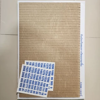 ฉลากเบอร์จับ 3200เบอร์ เรียงเดี่ยว1 (ไม่มีลาย) แถมสติ๊กเกอร์