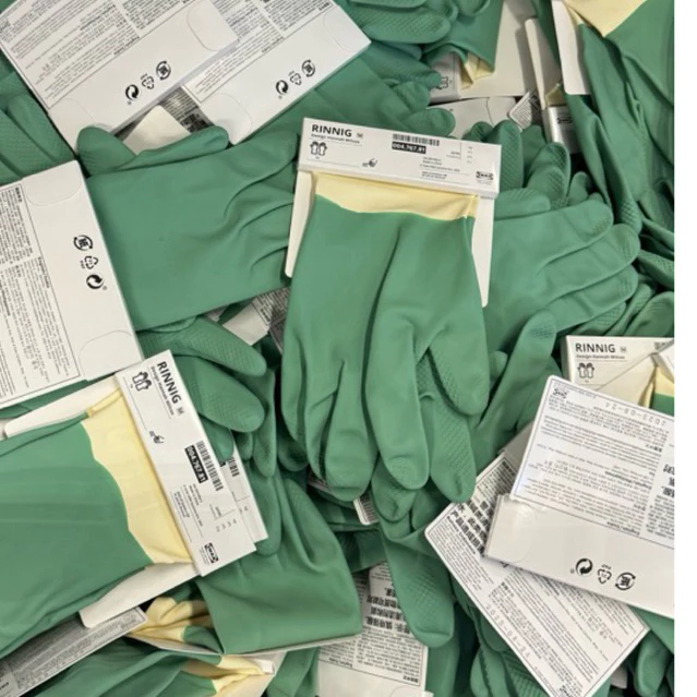 IKEA อิเกีย ถุงมือ ล้างจาน ยาง ทำความสะอาด คุณภาพสูง ล้างห้องน้ำ ใช้ทน ล้างจาน ล้างห้องน้ำ