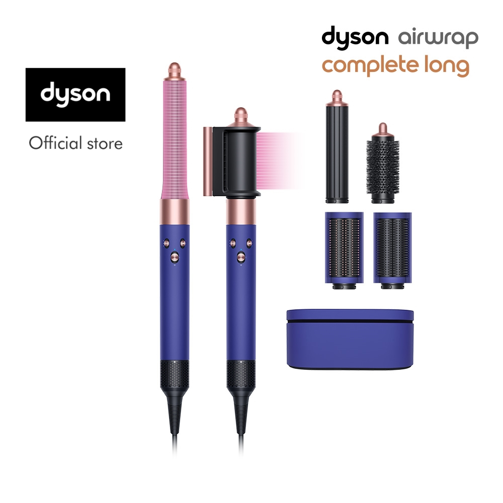 Dyson Airwrap ™ Hair multi-styler and dryer Complete Long (Vinca blue/Rosé) with Travel pouch อุปกรณ์จัดแต่งทรงผม แบบครบชุด รุ่นยาว สี วิงก้าบลู/โรเซ่
