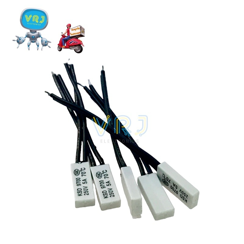 Thermostat เทอร์โมสตัท ตัวแบน 5A 250V ร้อนตัด45องศาถึง150องศา - รูปที่ 2