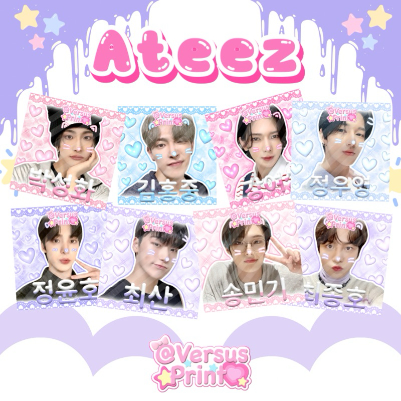 🎀Sticker Ateez🎀 สำหรับแปะพัสดุหรืออื่นๆ📦