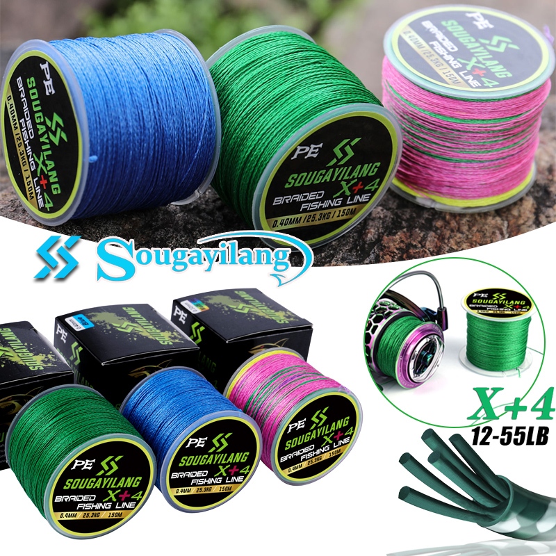 Sogayilangสายการประมง PE 4 เส้นความต้านทานสูงสุด 5.6-25.3 กก. สำหรับการตกปลาน้ำเค็ม