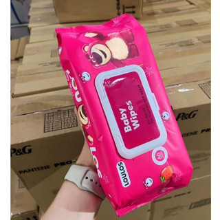 (Z05-A)  ไซส์จัมโบ้ ทิชชู่เปียก หมีล็อตโซ่ 1ห่อมี 80แผ่น รุ่…