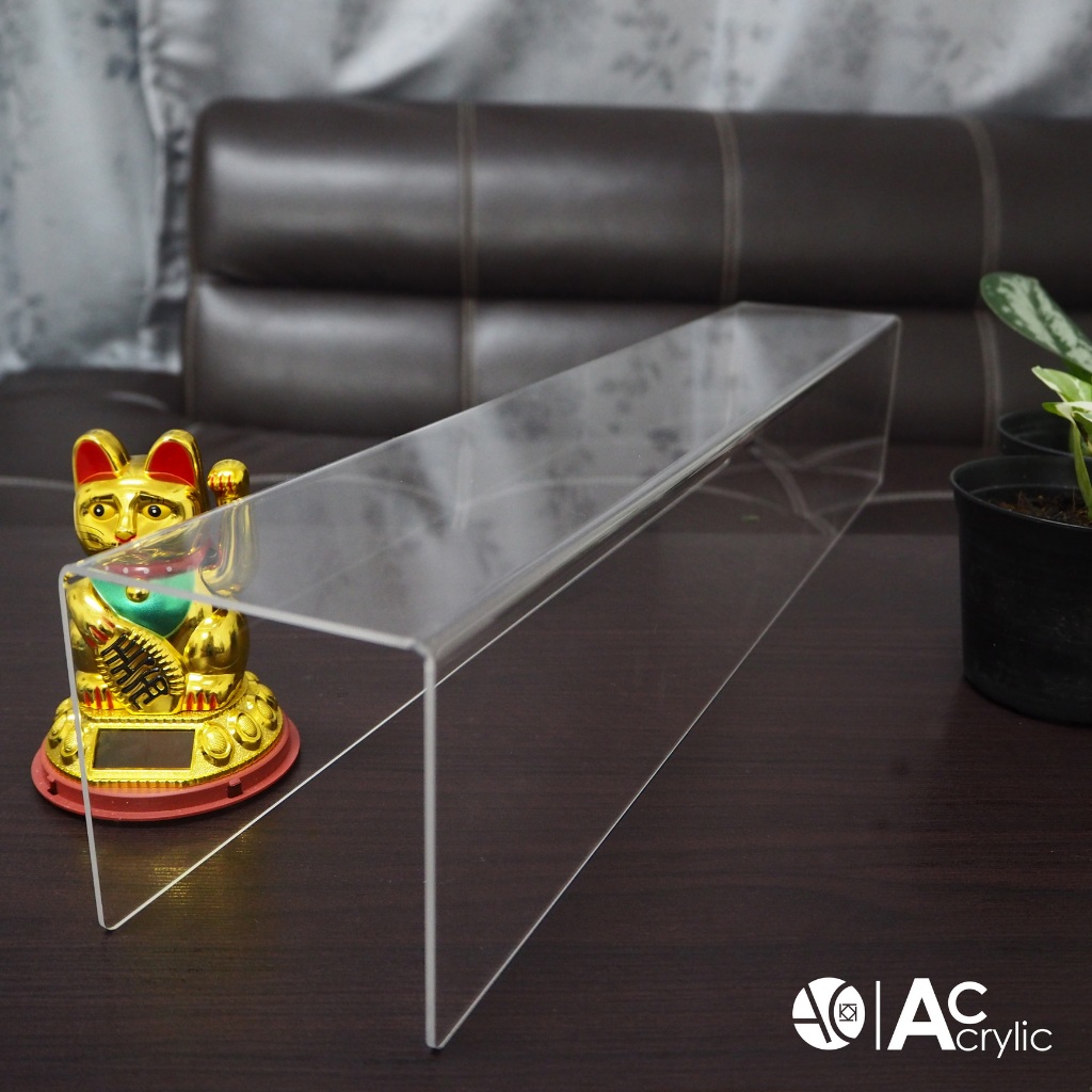ชั้นวางโมเดล ชั้นอะคริลิค ชั้นวางของ ทรง U ขนาด ก10xย55xส10cm. หนา 2 มิล (U4) - รูปที่ 3