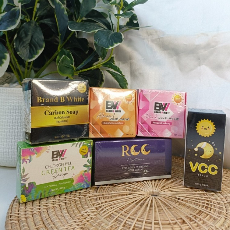ชุดไนท์ครีม RCC cream/กันแดด/สบู่/ครีมแดดซอง(แยกขาย)