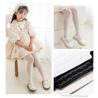 พร้อมส่ง ถุงเท้าลูกไม้ยาว ถุงน่องลูกไม้ สไตล์วินเทจ สำหรับเด็ก ชุดกระโปรงสไตล์ลูกไม้