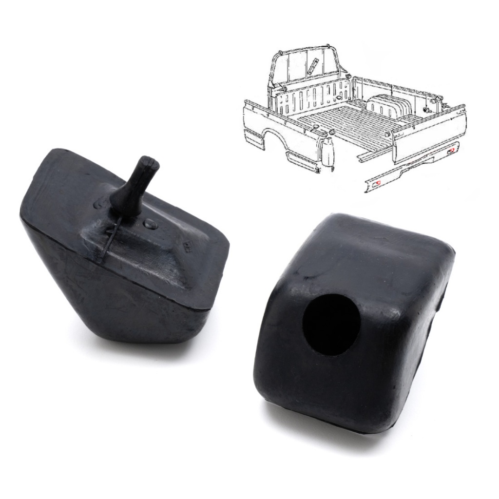 ยางรองฝาท้าย รถกระบะ ยางรองกระบะท้าย 1คู่ ดัทสัน นิสสัน 720 RX Datsun Nissan Pickup Truck ปี 1980-1985 / 2523-28