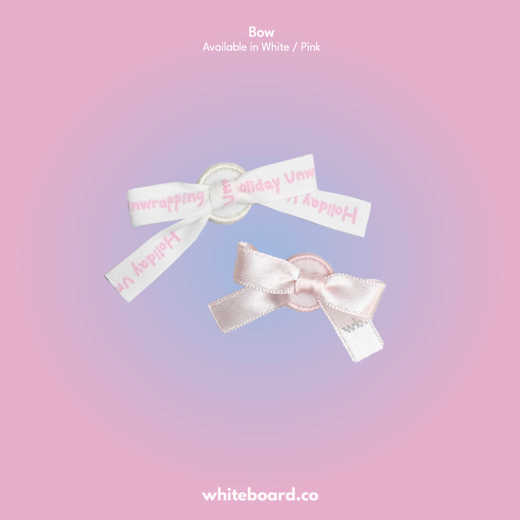 Whiteboard.co Patch for Phone Case - Bow แพทช์ตุ๊กตาติดตกแต่งลายโบว์ (ซื้อผ่าน Shopee Video ลด 30%)