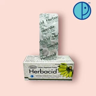 เฮอบาสิด Herbacid ผงกล้วย ผสม ผงขิง ผงกล้วยดิบอัดเม็ด (ขนาด 3 x 10 เม็ด)