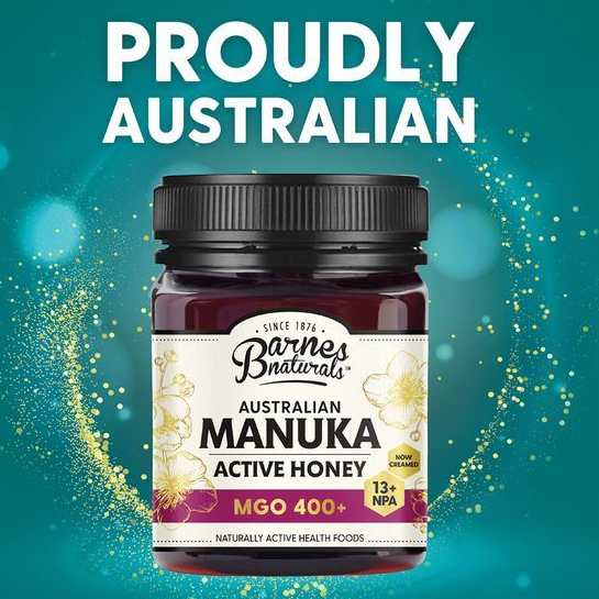 น้ำผึ้ง อันดับ1นำเข้าจากออสเตรเลีย Barnes Naturals Australian Manuka Honey 250g