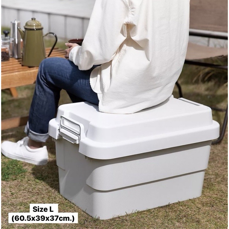 [MUJI] กล่องเก็บของมีฝา - PP Sturdy Storage Box