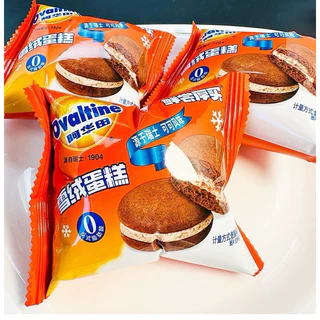 [คุ้มสุด] เค้กโดนัทโอวัลติน สอดไส้โกโก้ Ovaltine Donut เค้กโอวัลติน ของแท้ 100%