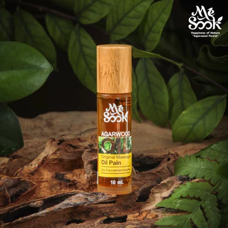 MESOOK Agarwood Herbal Oil Original น้ำมันกฤษณาสมุนไพรสูตรต้นตำหรับ (สูตรร้อน) ลดอาการปวด ซึมซาบดี