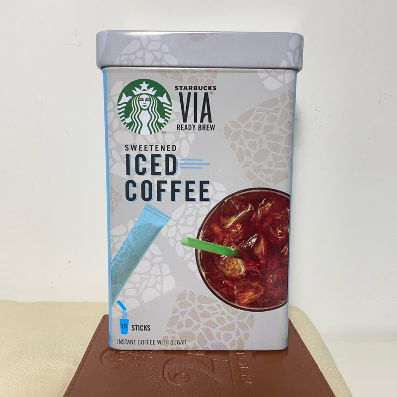 Starbucks VIA® Iced Coffee Tin BOX 15CT  [ต้องการโค้ดส่วนลดไลฟ์100฿ทักแชท]