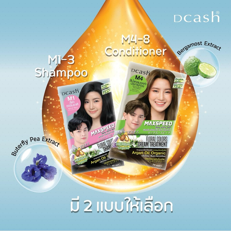 (1แถม1) แชมพูปิดผมขาว,คอนดิชั่นเนอร์ ดีแคช แม็กซ์ สปีด #Dcash Max Speed Colors - รูปที่ 6