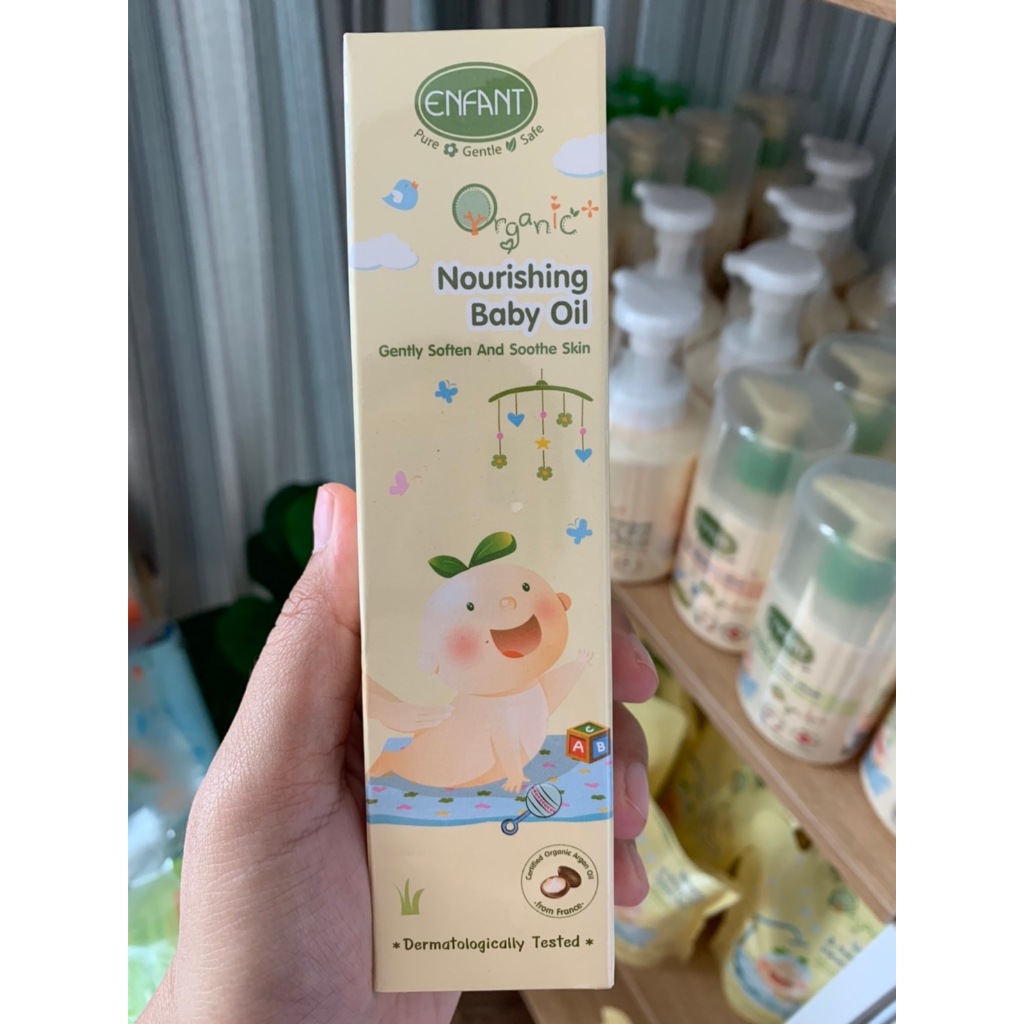 Enfant ออยล์บำรุงผิวสำหรับเด็ก Baby Oil สูตรอ่อนโยน 100 ml.