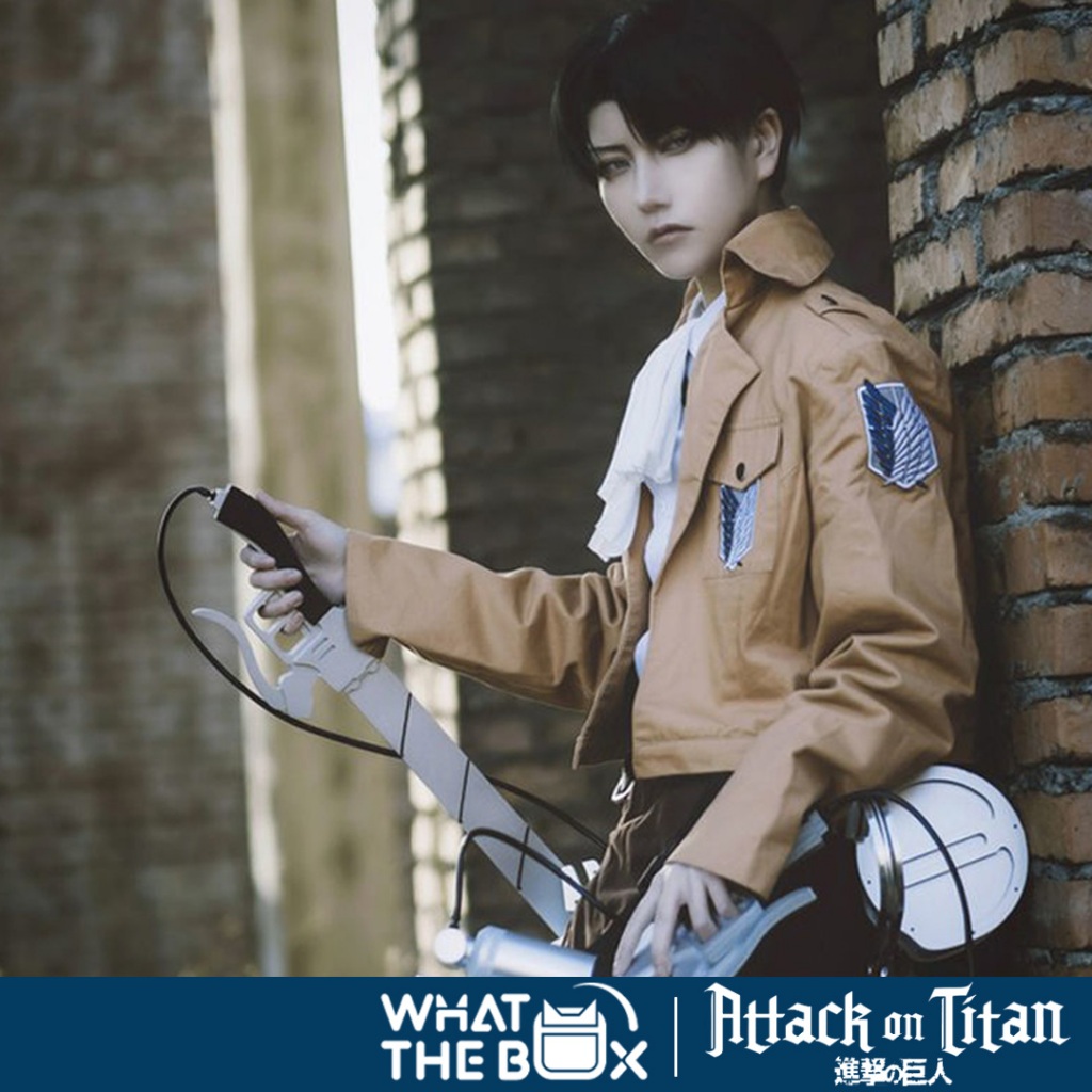 ชุดคอสเพลย์ Attack on Titan ผ่าพิภพไททัน เอเลน Eren มิคาสะ Mikasa รีไวล์ Levi คอสเพลย์ไททัน ของสะสมAttack on Titan