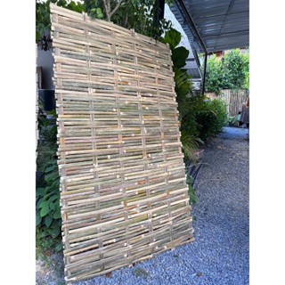 ไม้ไผ่สานลายคู่หน้าเดียว ขนาด120*200cm