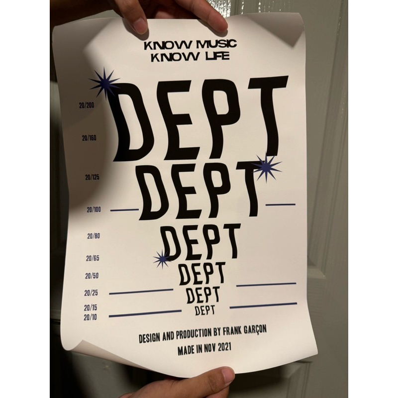 โปสเตอร์ Dept X Frank Garcon หายากสุดแรร์