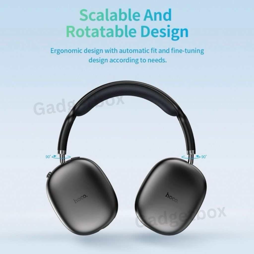 HOCO W35 Air หูฟัง​ Bluetooth 5.3​ ไร้สาย​ แบบครอบหู​ 400MAh Wireless Headphone ราคา ถูกที่สุด ดีลบีเคเค แกลเลอรีภาพที่ 5
